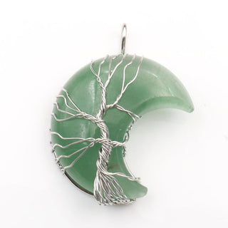 Moon Crystal Tree Of Life Necklace