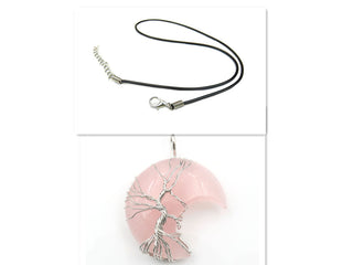 Moon Crystal Tree Of Life Necklace